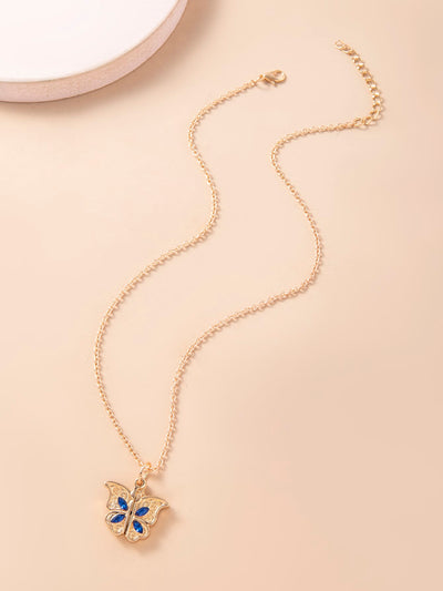 Ouverture papillon je t'aime charme collier enchaîné disponible en argent ou en or cadeau incroyable cadeau contemporain amour minimaliste