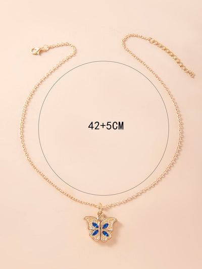 Ouverture papillon je t'aime charme collier enchaîné disponible en argent ou en or cadeau incroyable cadeau contemporain amour minimaliste